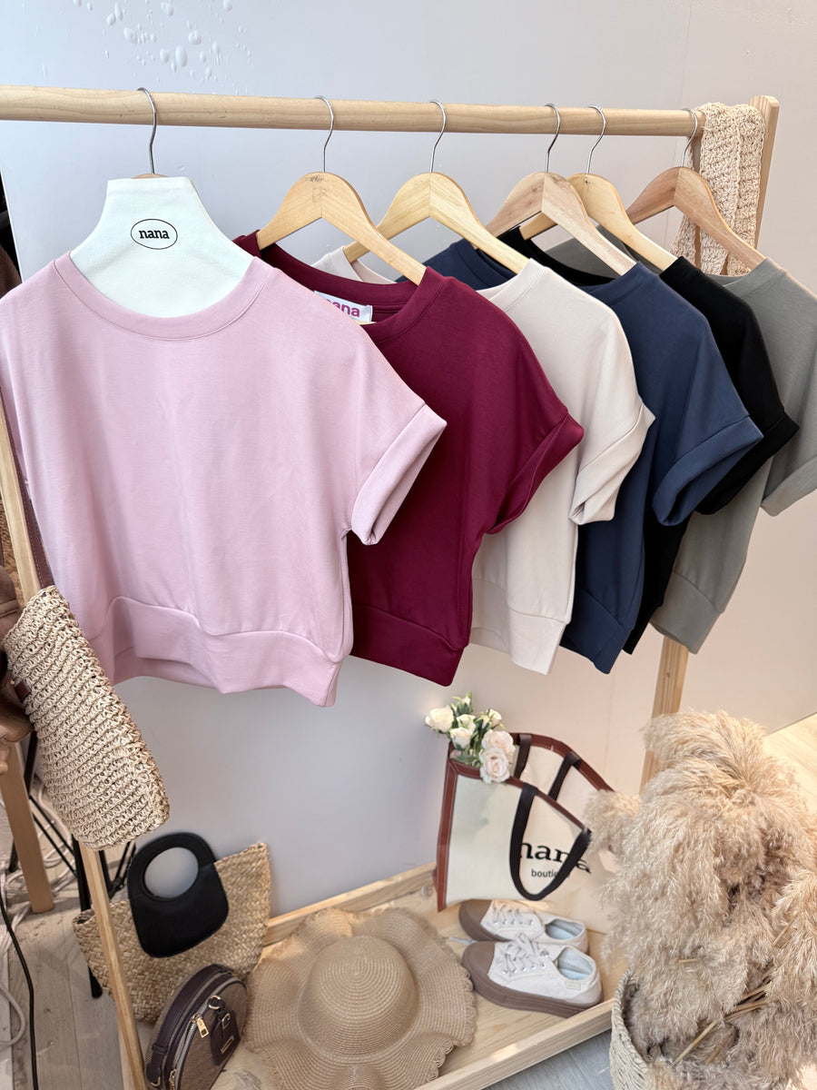 nana独家好穿太空棉短版上衣