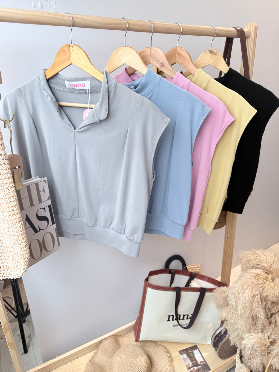 Smart Cotton 出袖好穿收腰短上衣