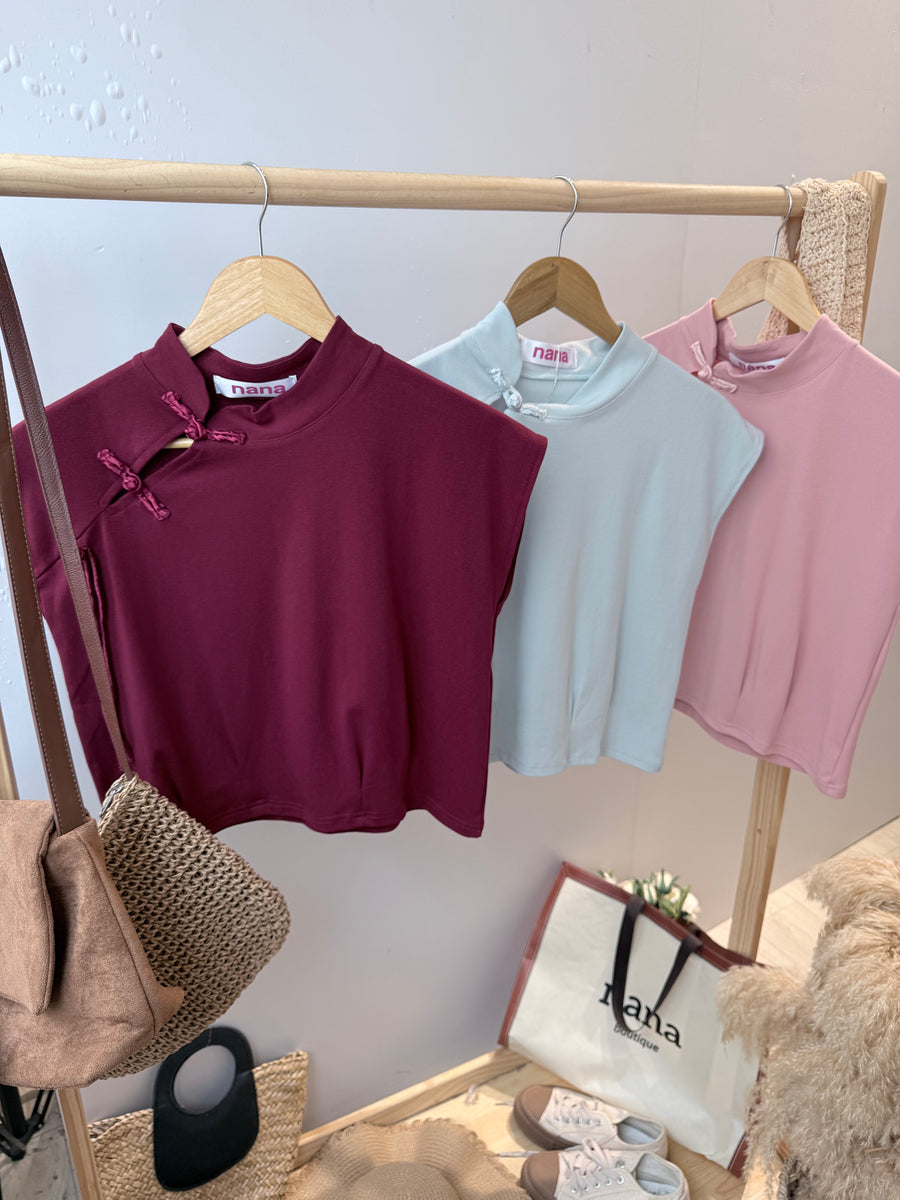 棉质旗袍出袖上衣