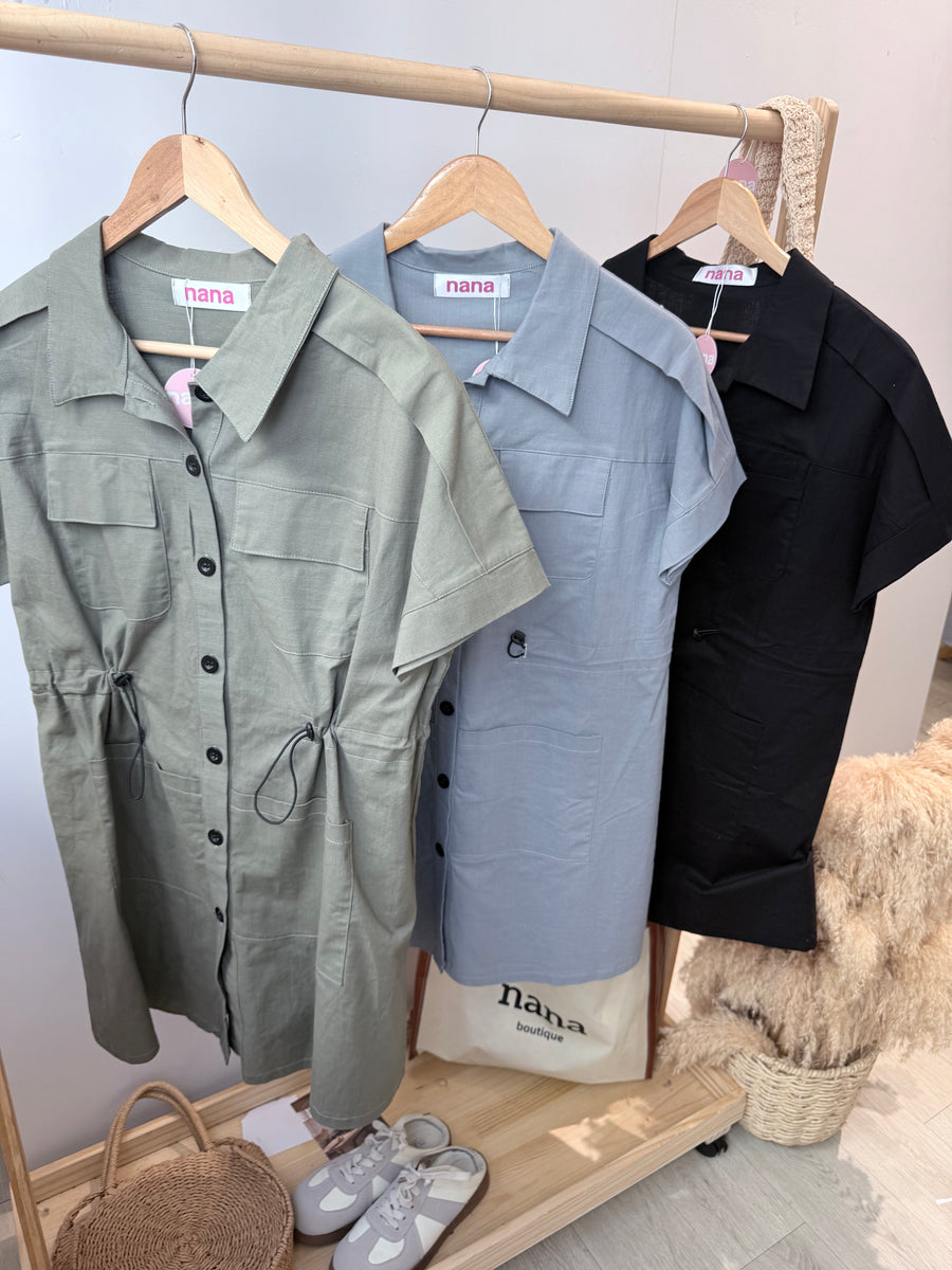 工装收腰显瘦瘦减龄连身裙