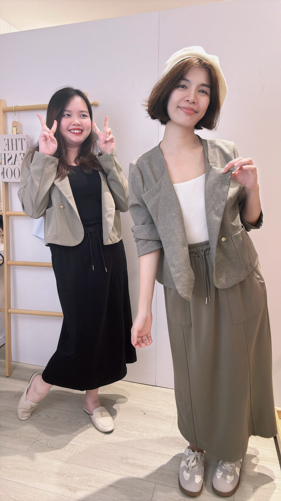 西装短版长袖外套