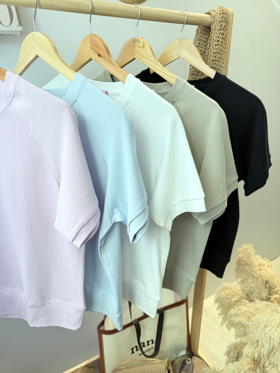 优质棉圆领单色好穿上衣