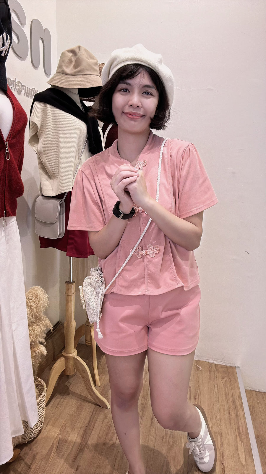 复古棉质旗袍上衣