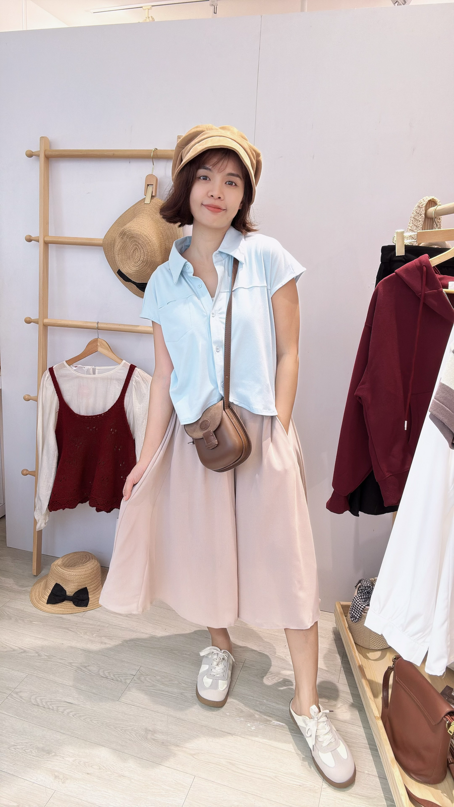 棉质出袖短板上衣