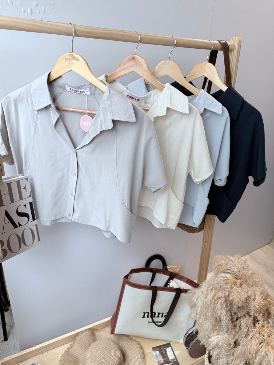 软麻短好穿百搭衬衫