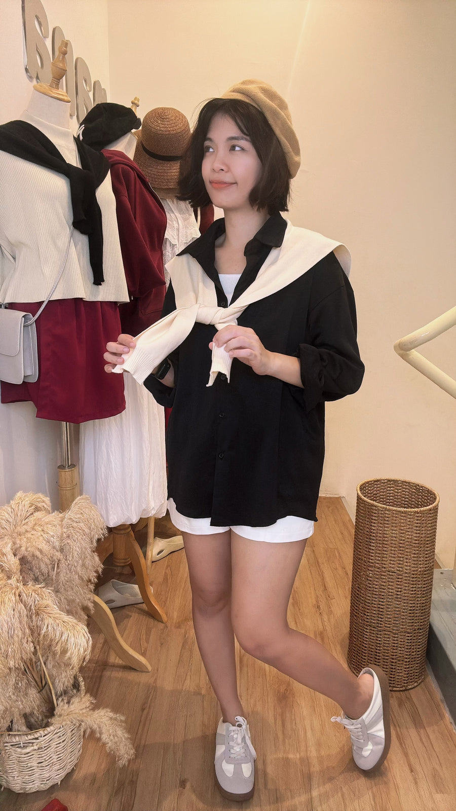 滑面薄款西装披肩上衣