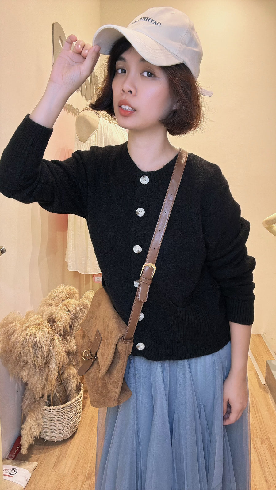 韩版甜美毛毛舒服软软针织外套
