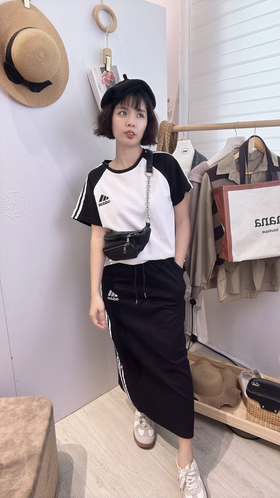 Cotton简约百搭休闲套装