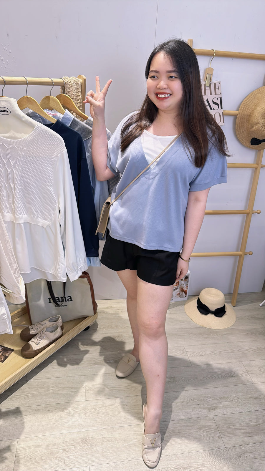 软西装松紧腰好穿百搭短裤