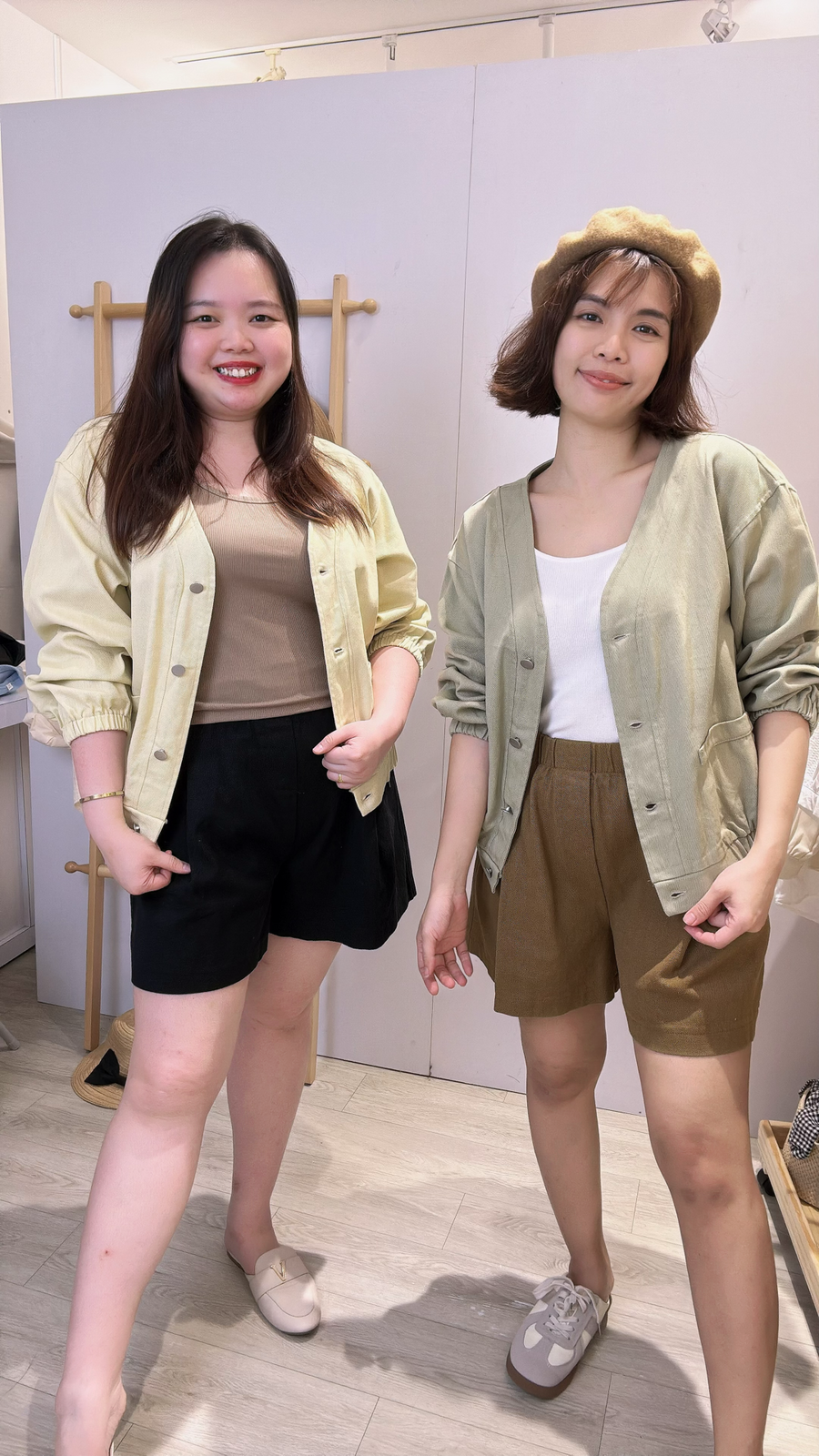 牛仔面料柔色外套