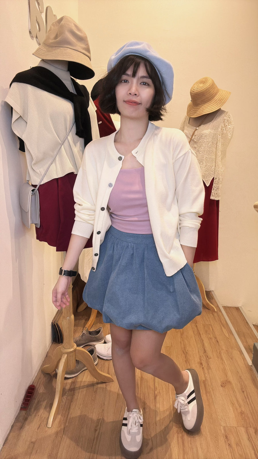 粗肩带短版棉质百搭内搭