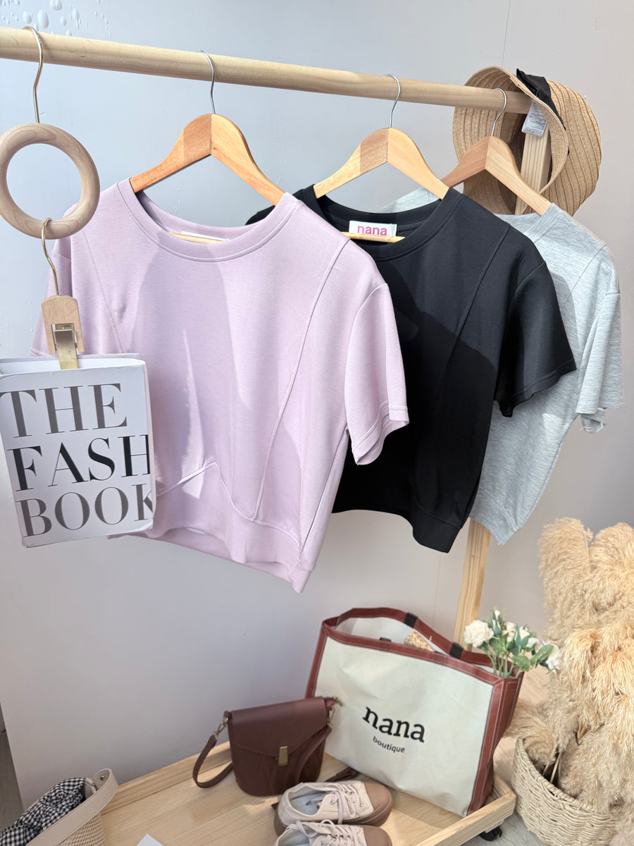 太空棉扣针舒服上衣