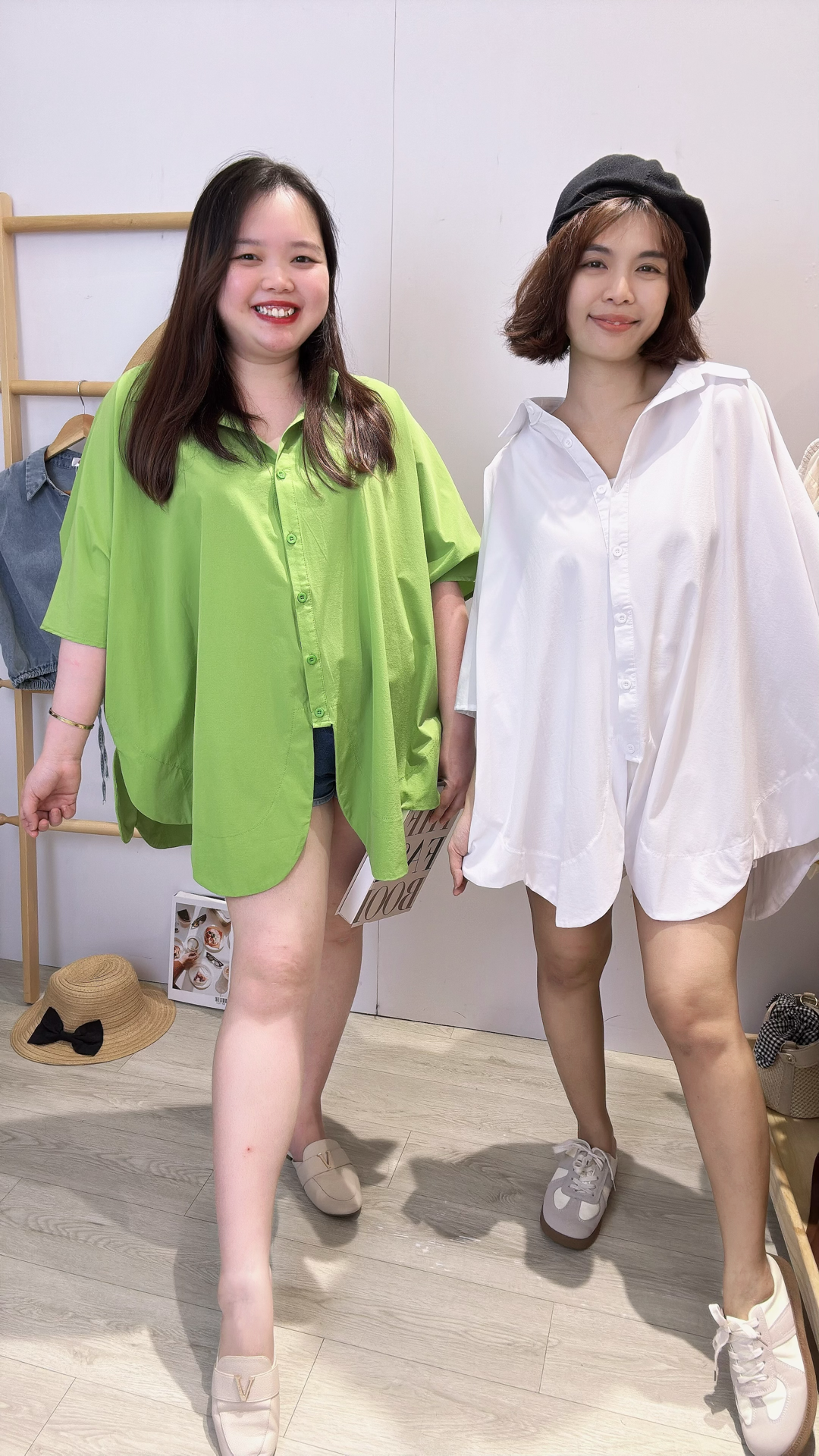 高质量滑雪纺有型超大宽松衬衫