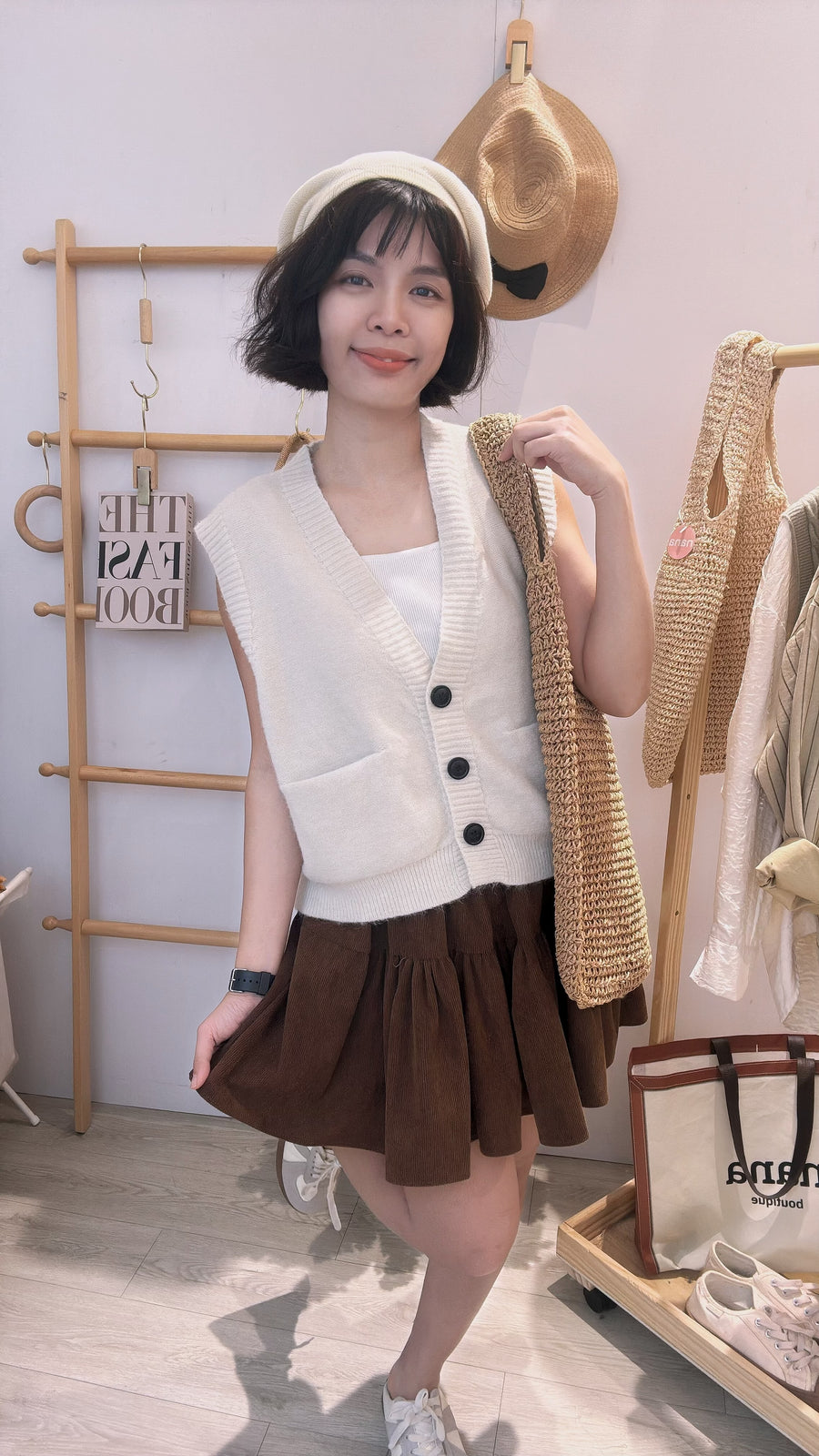 灯芯绒蛋糕裤裙