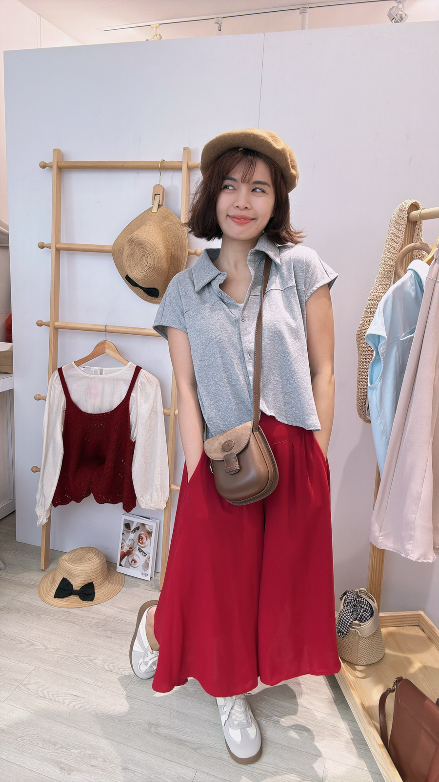 棉质出袖短板上衣