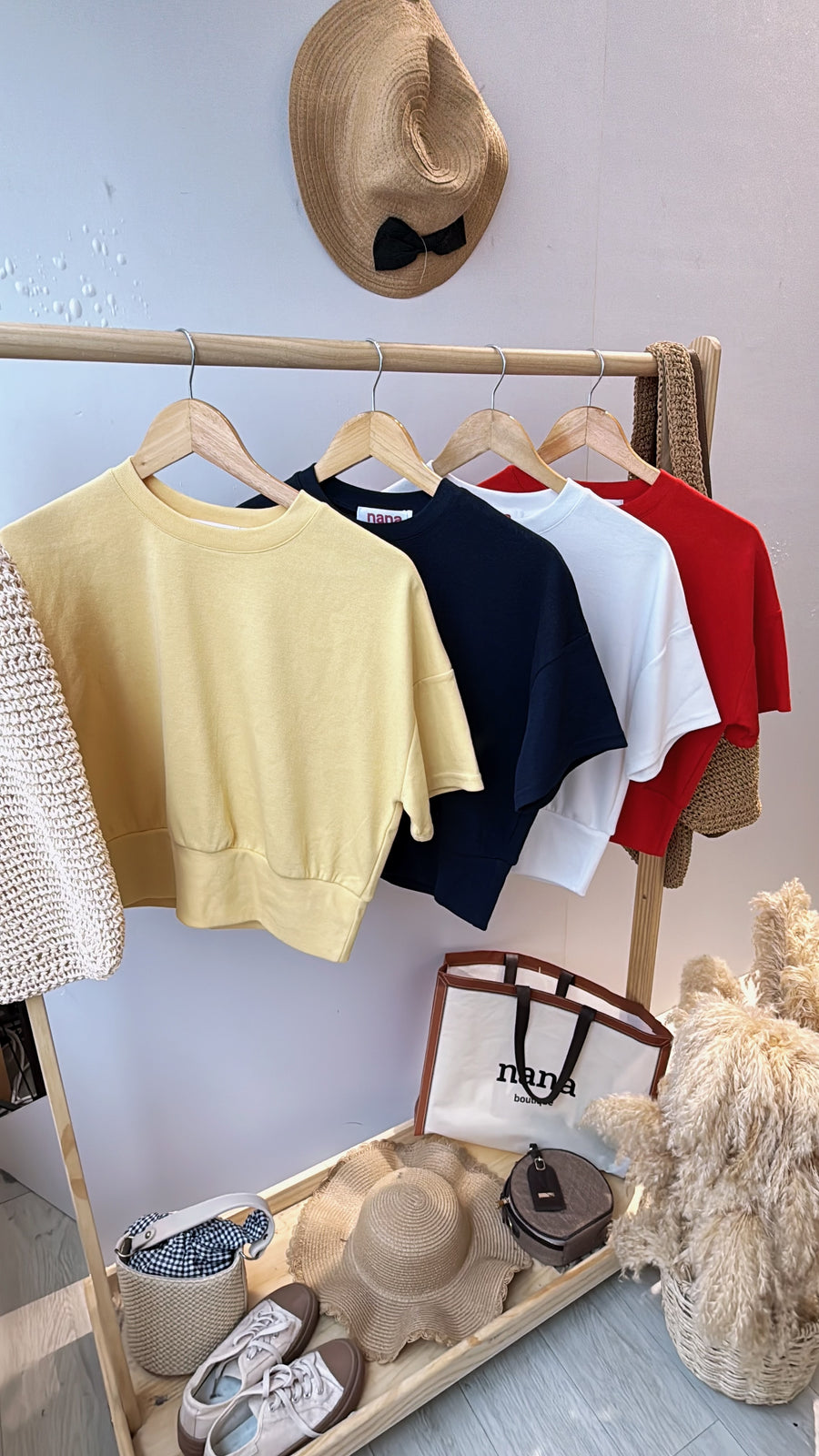 独家简约螺纹百搭棉上衣