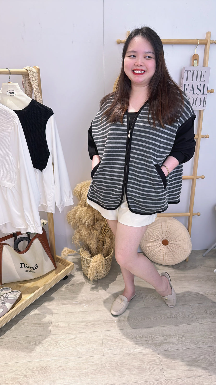 帅气舒服Cotton拼接线条单衣外套