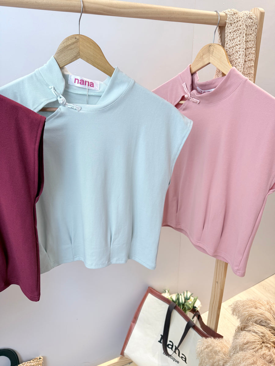 棉质旗袍出袖上衣