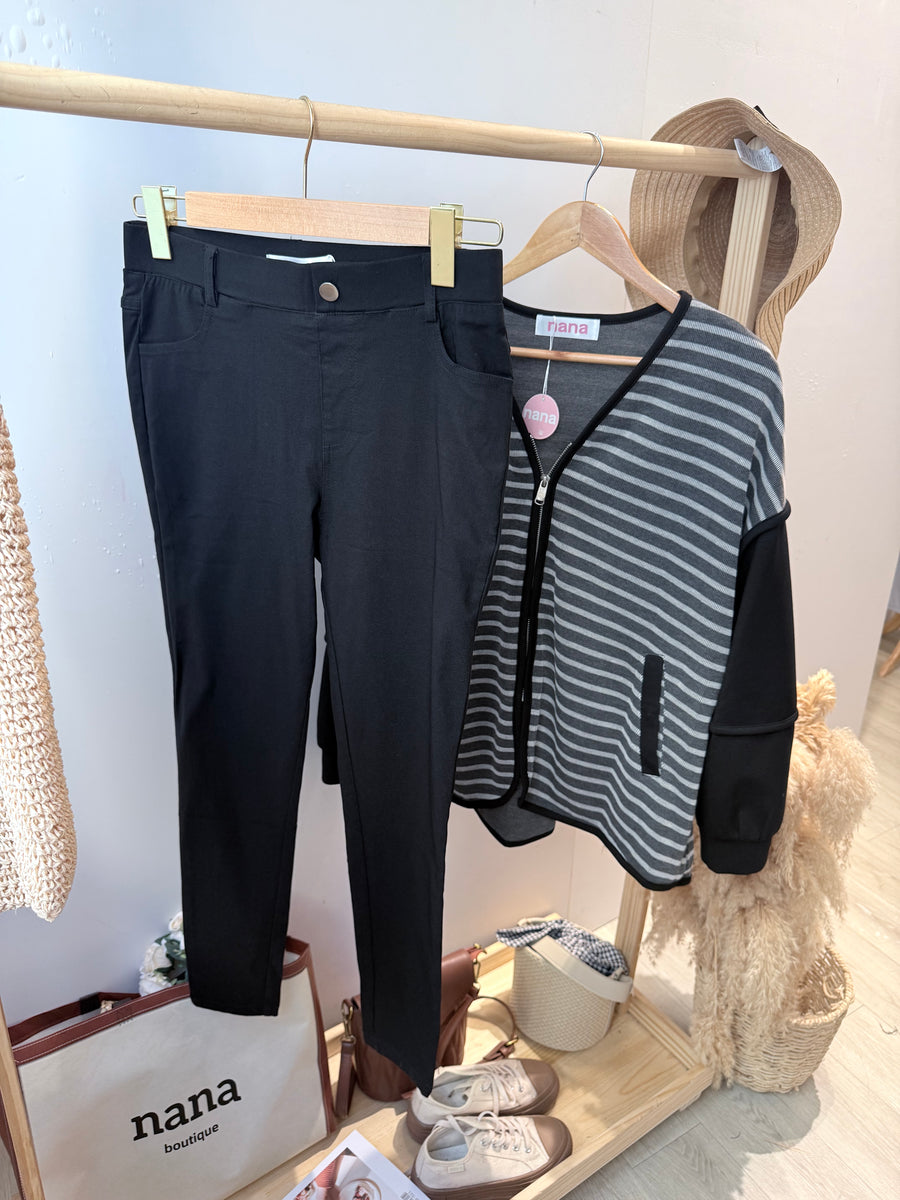 帅气舒服Cotton拼接线条单衣外套