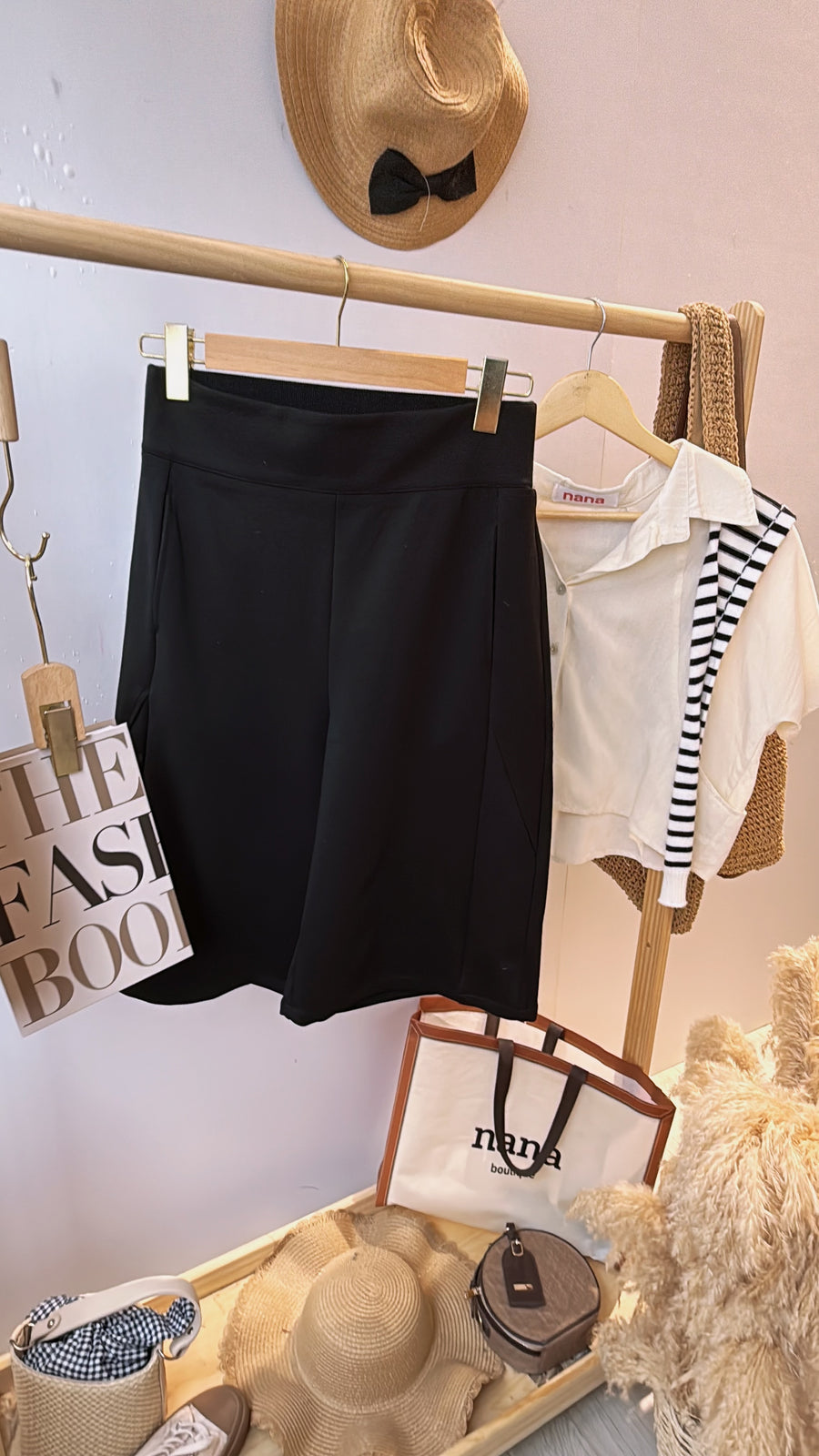 独家罗马松紧腰百搭裤