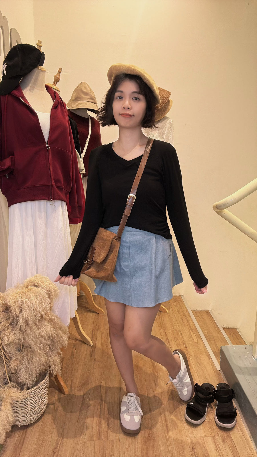 微弹亲俏皮显瘦瘦牛仔裤裙