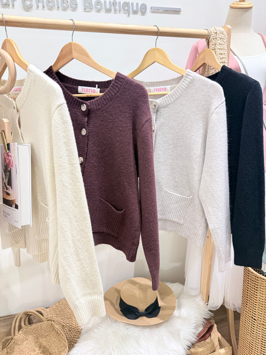 韩版甜美毛毛舒服软软针织外套