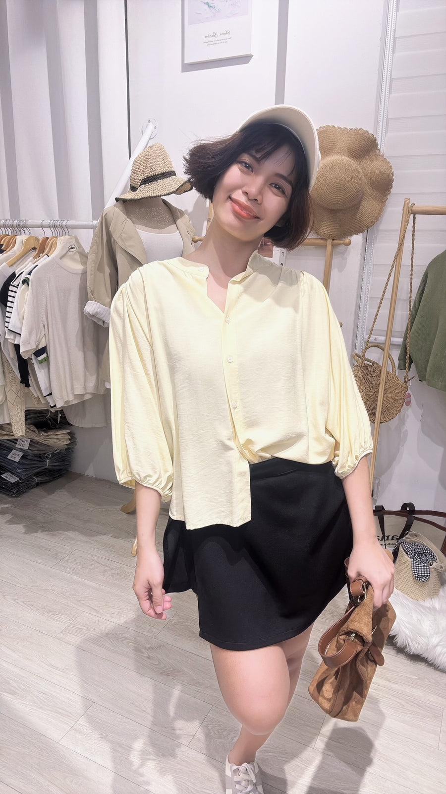 舒服棉麻七分袖衬衫