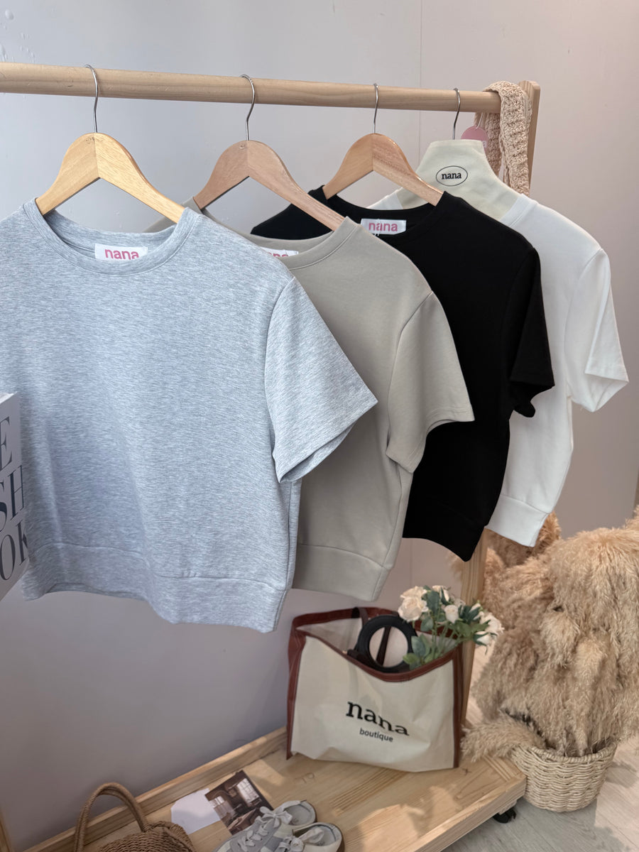 独家爆款简约棉质收腰上衣