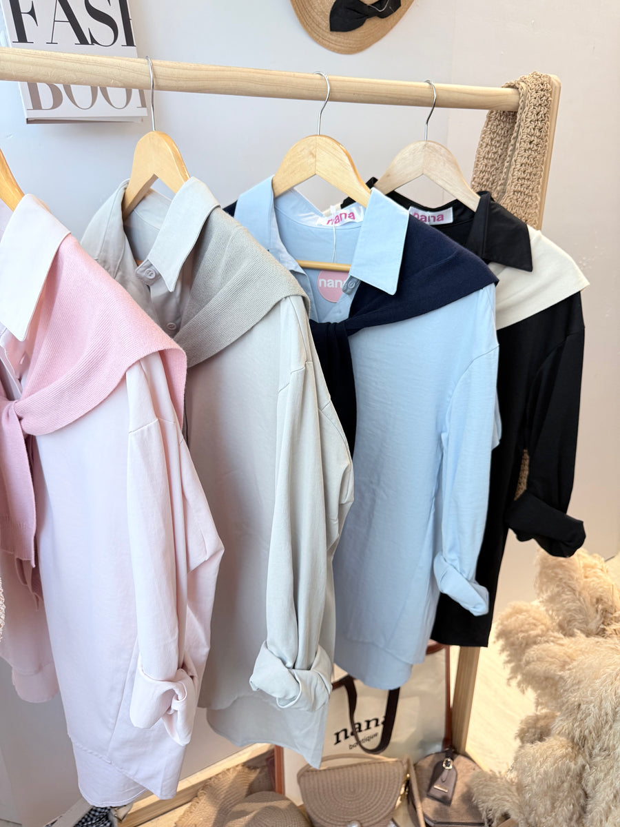 滑面薄款西装披肩上衣