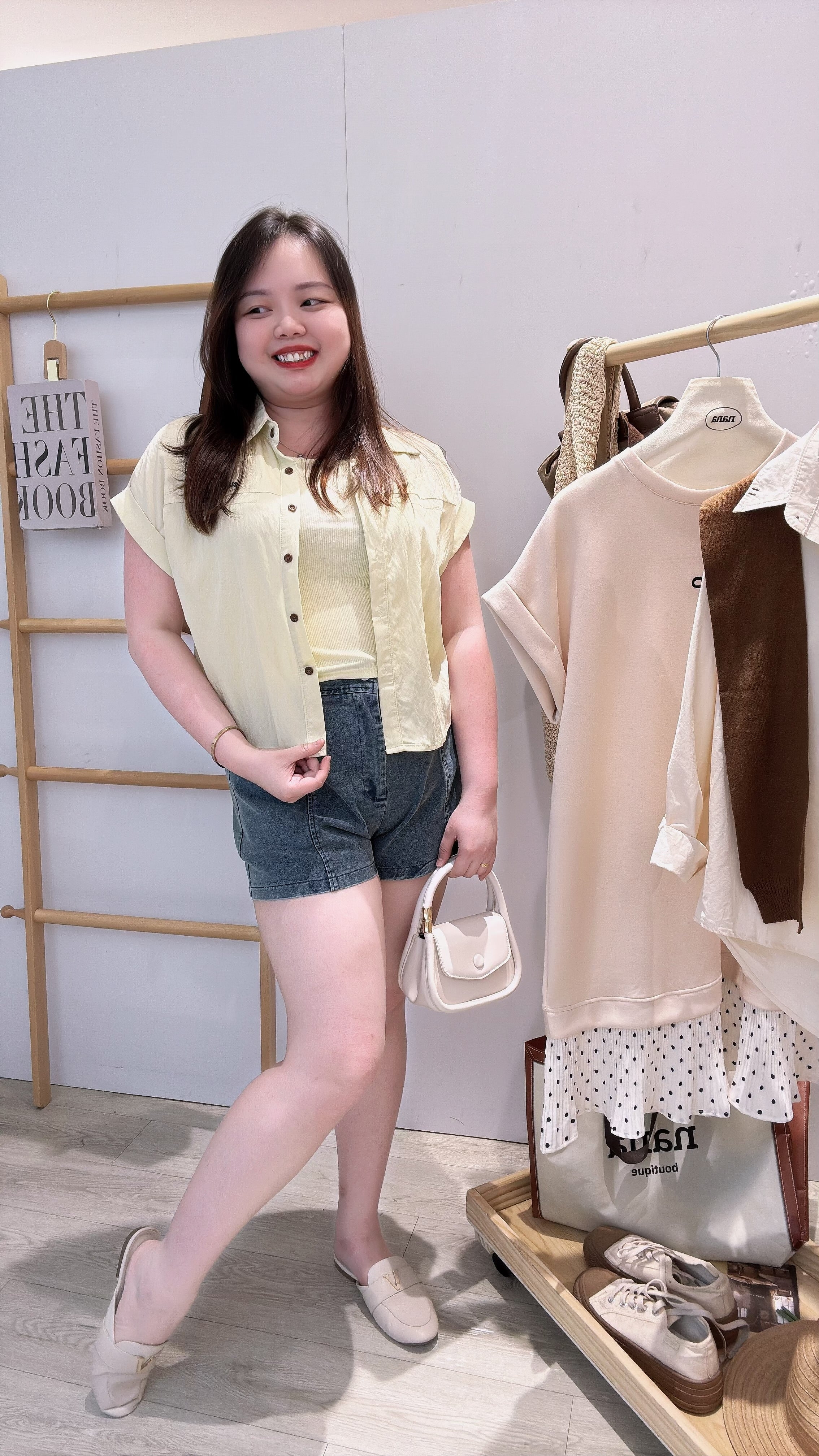 棉麻衬衫两件式上衣