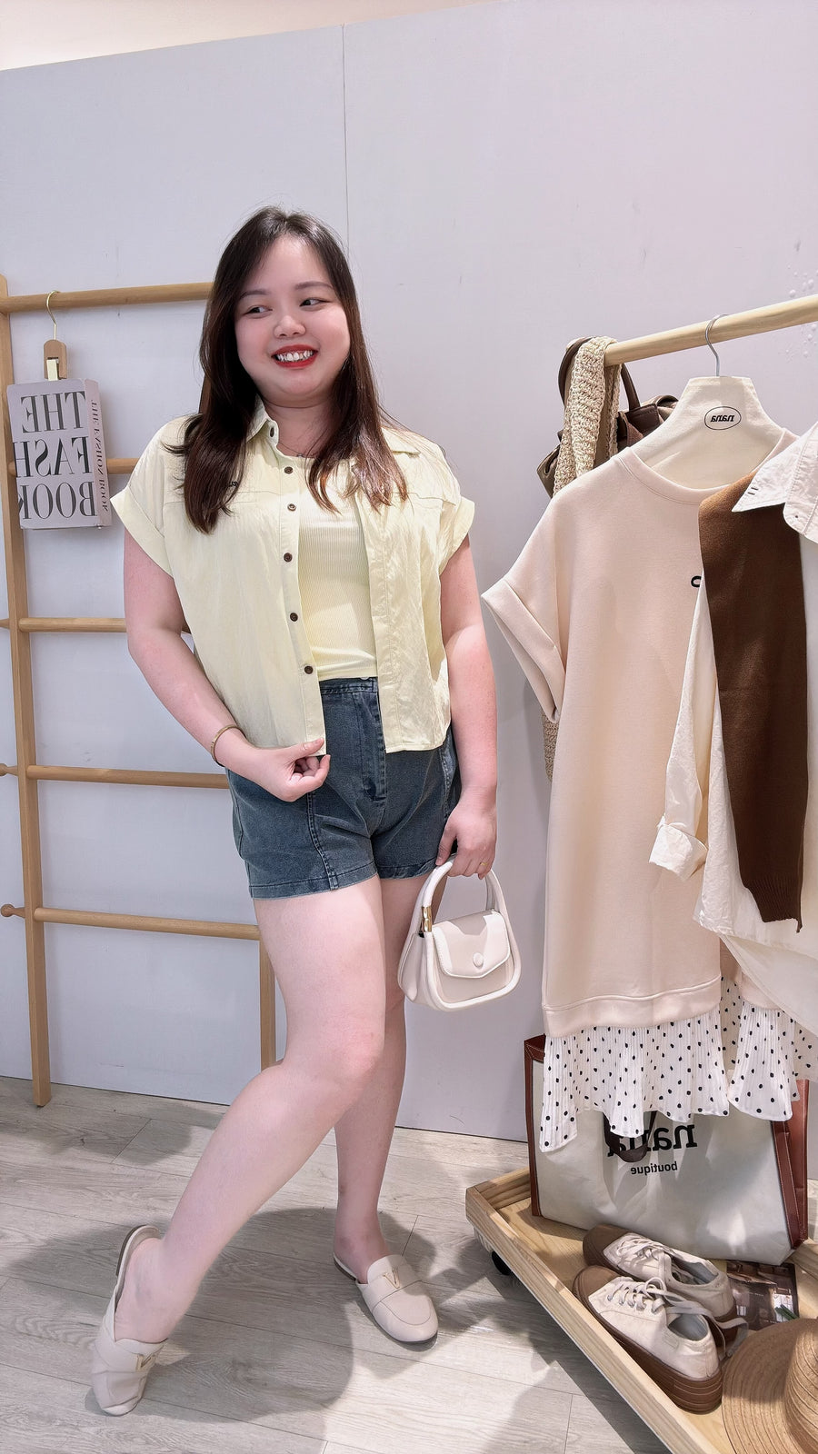 棉麻衬衫两件式上衣