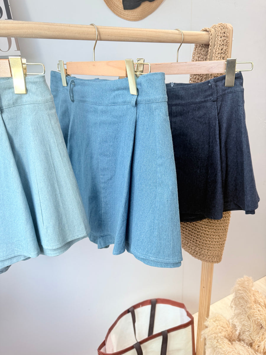 微弹亲俏皮显瘦瘦牛仔裤裙