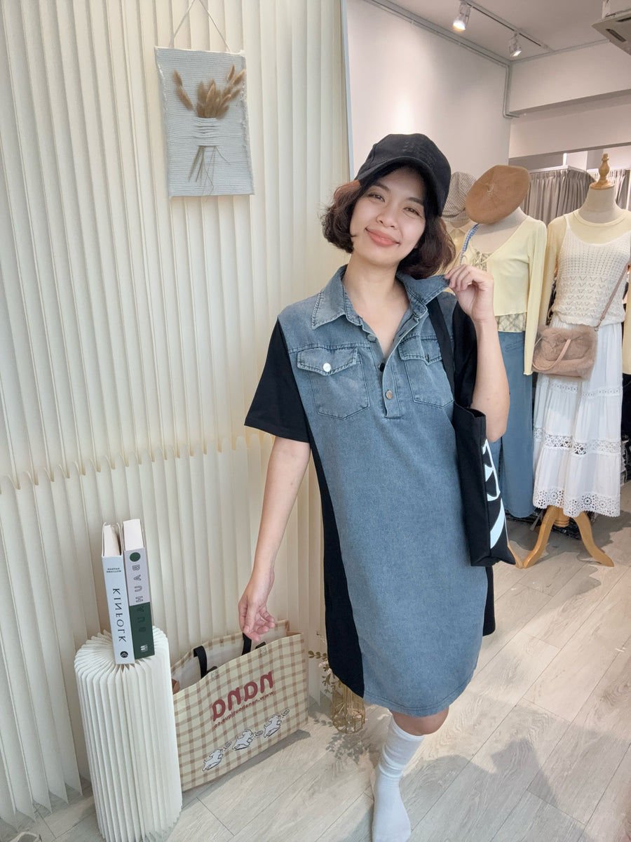 牛仔并显瘦瘦棉质套裙