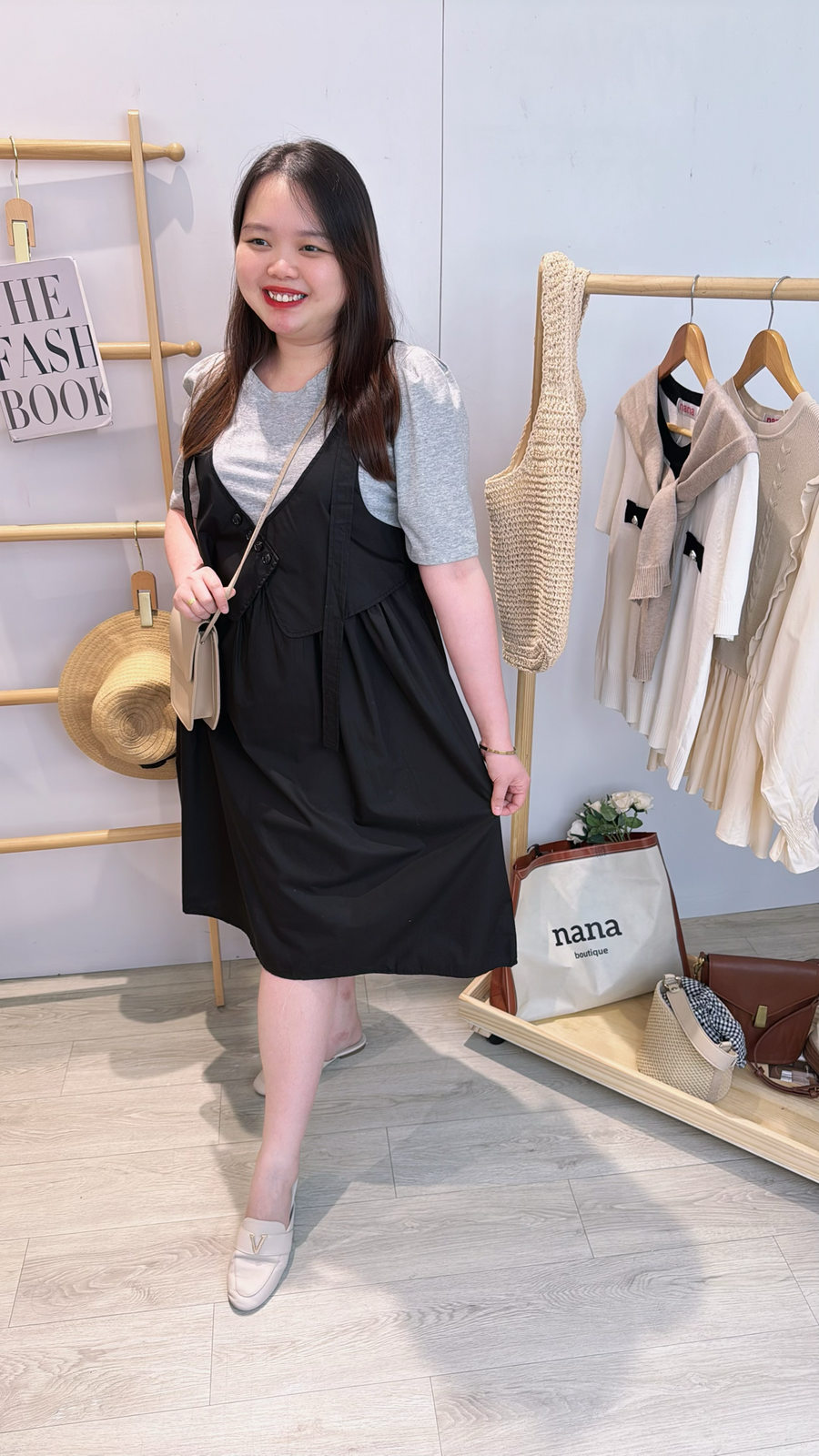 Polyester并接设计套裙