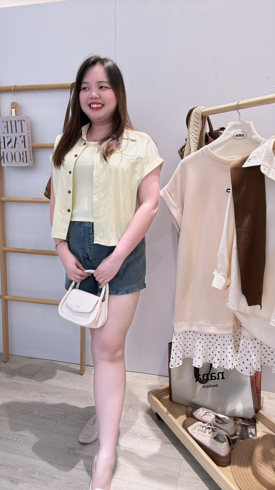 棉麻衬衫两件式上衣