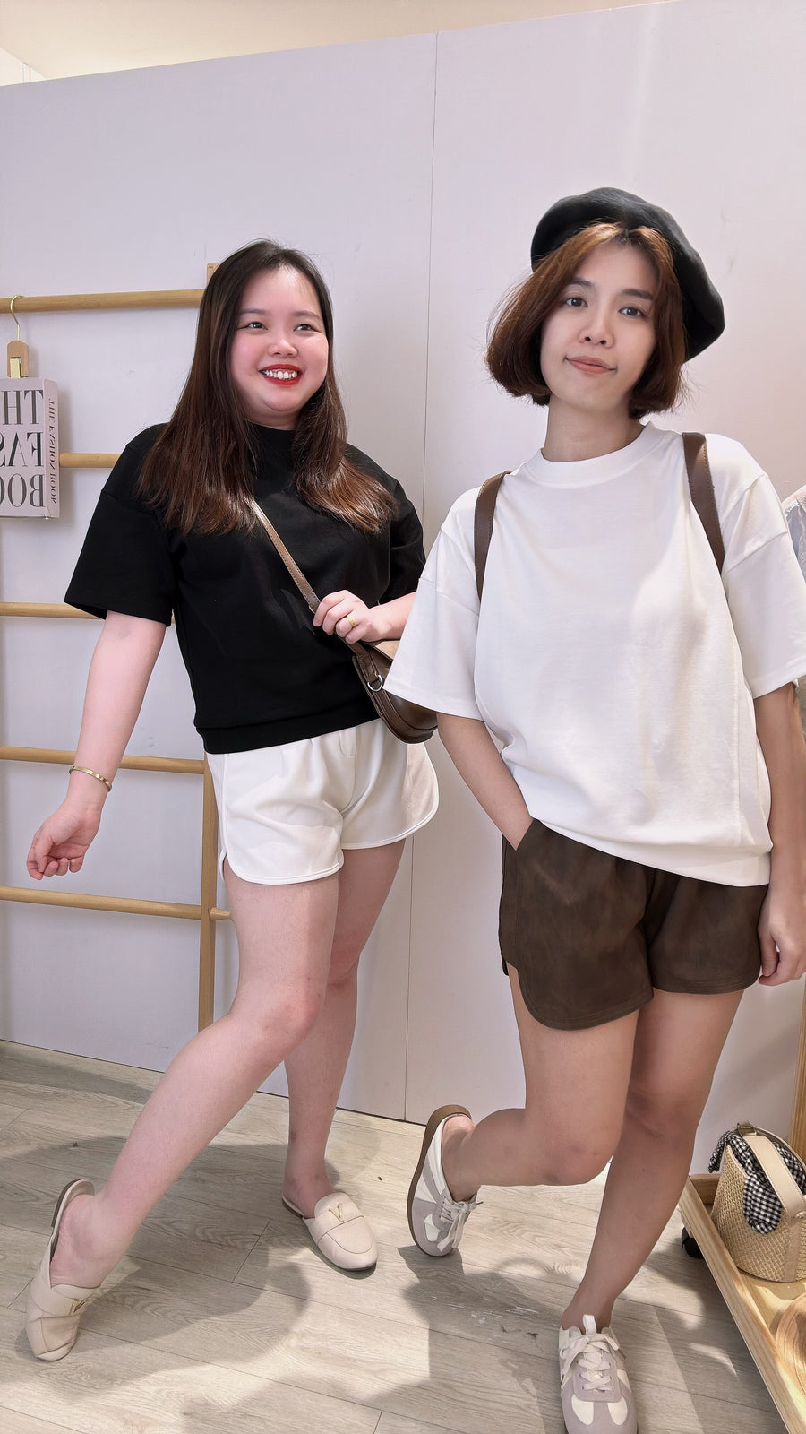 优质棉圆领单色上衣