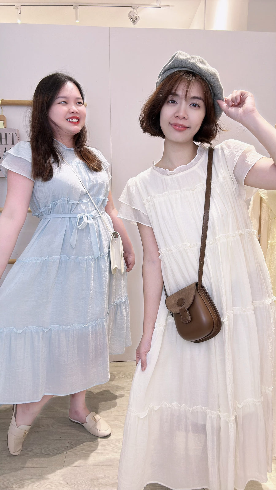 雪纺蛋糕连身裙