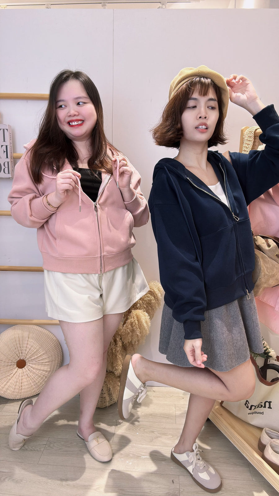 连帽拉链舒服滑小厚卫衣外套