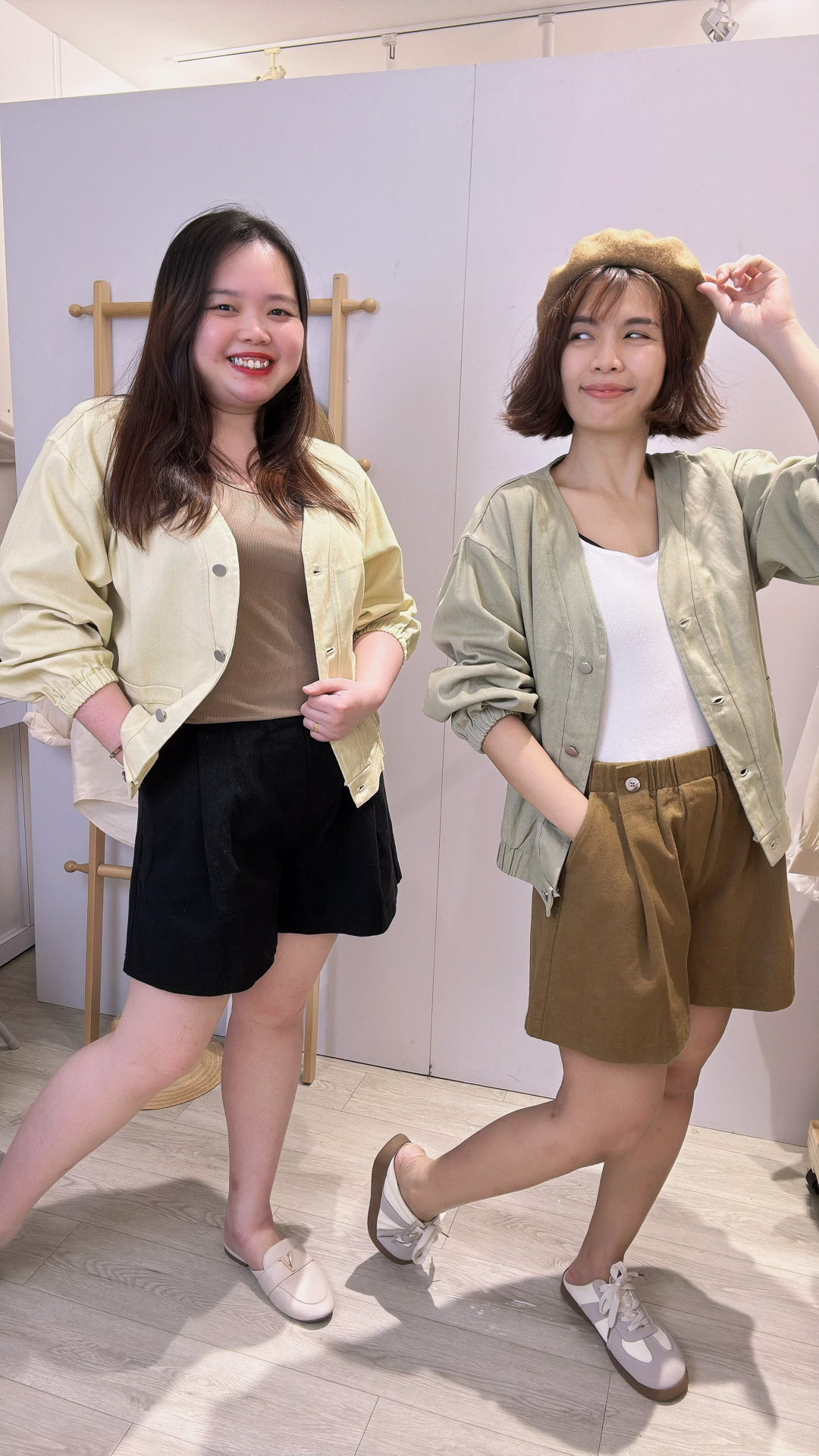 牛仔面料柔色外套