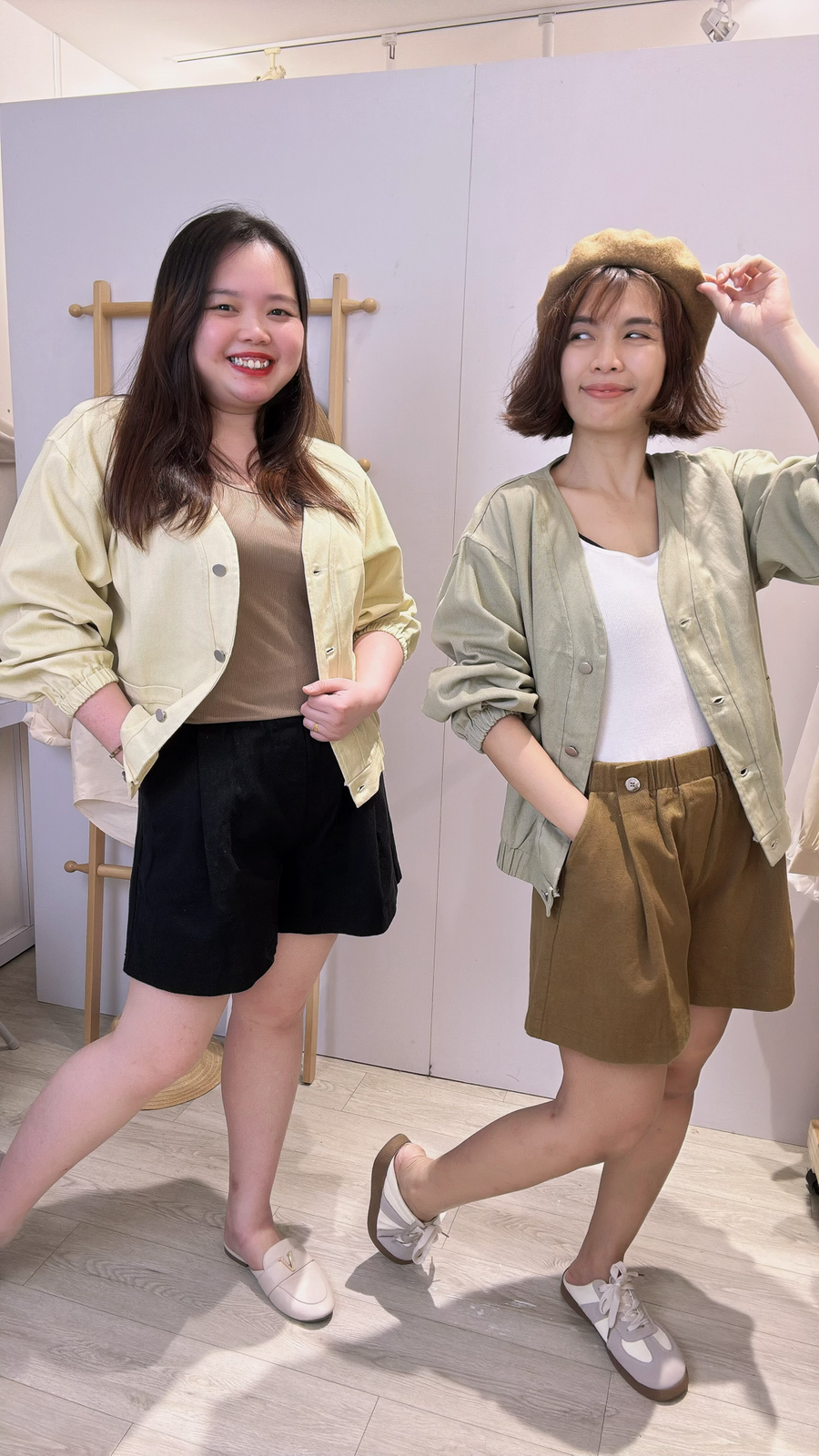 牛仔面料柔色外套