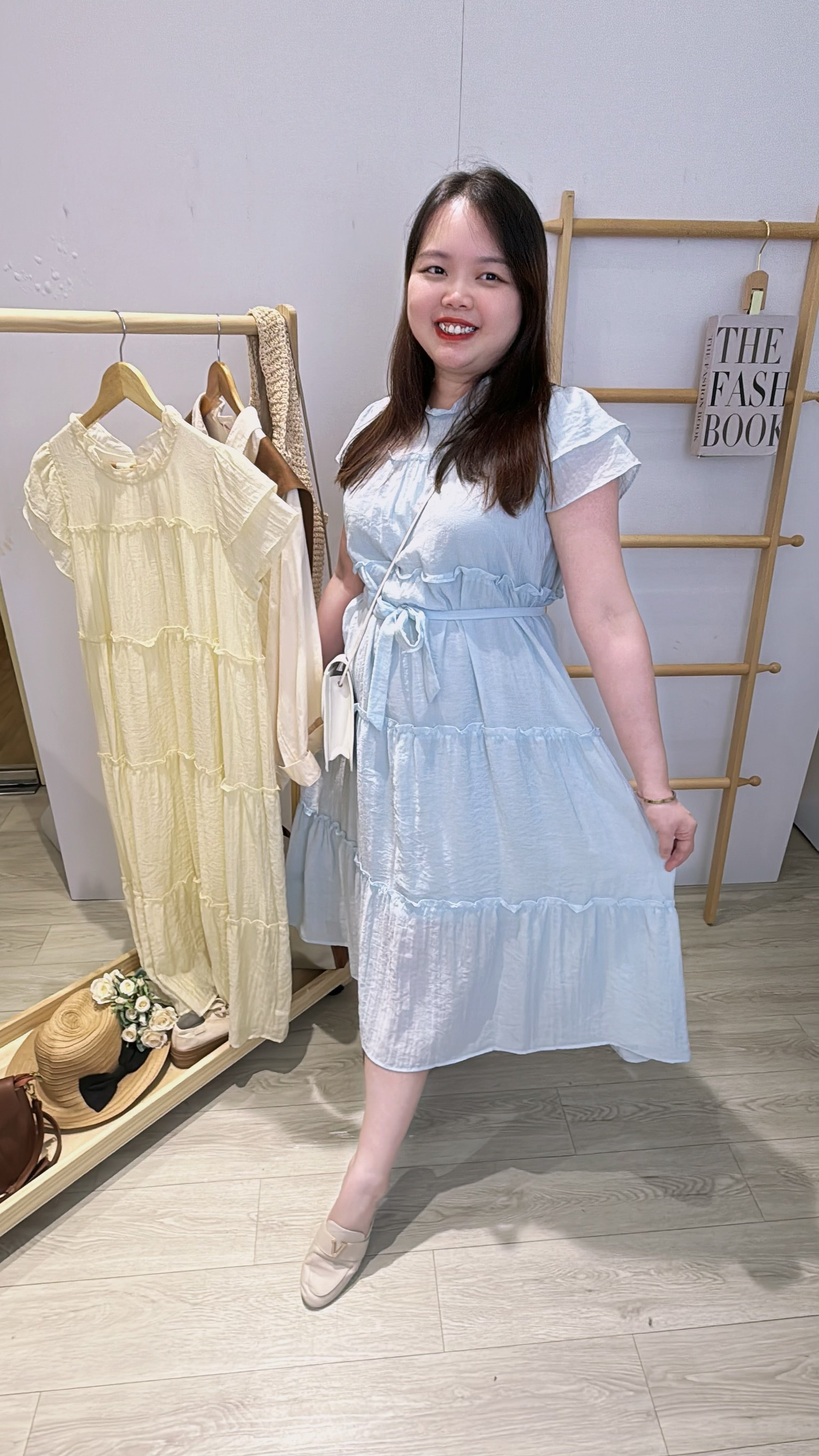 雪纺蛋糕连身裙