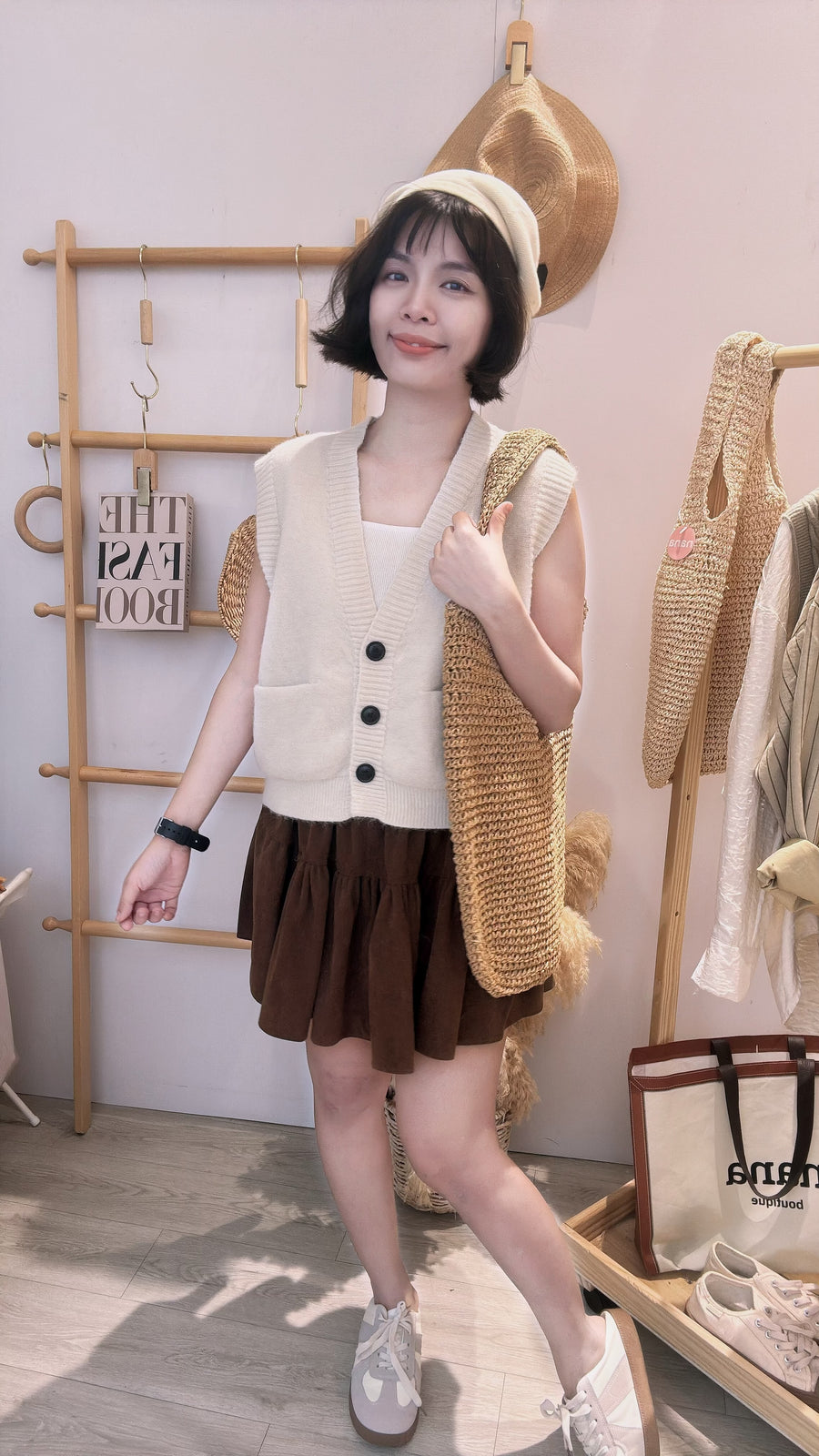 灯芯绒蛋糕裤裙