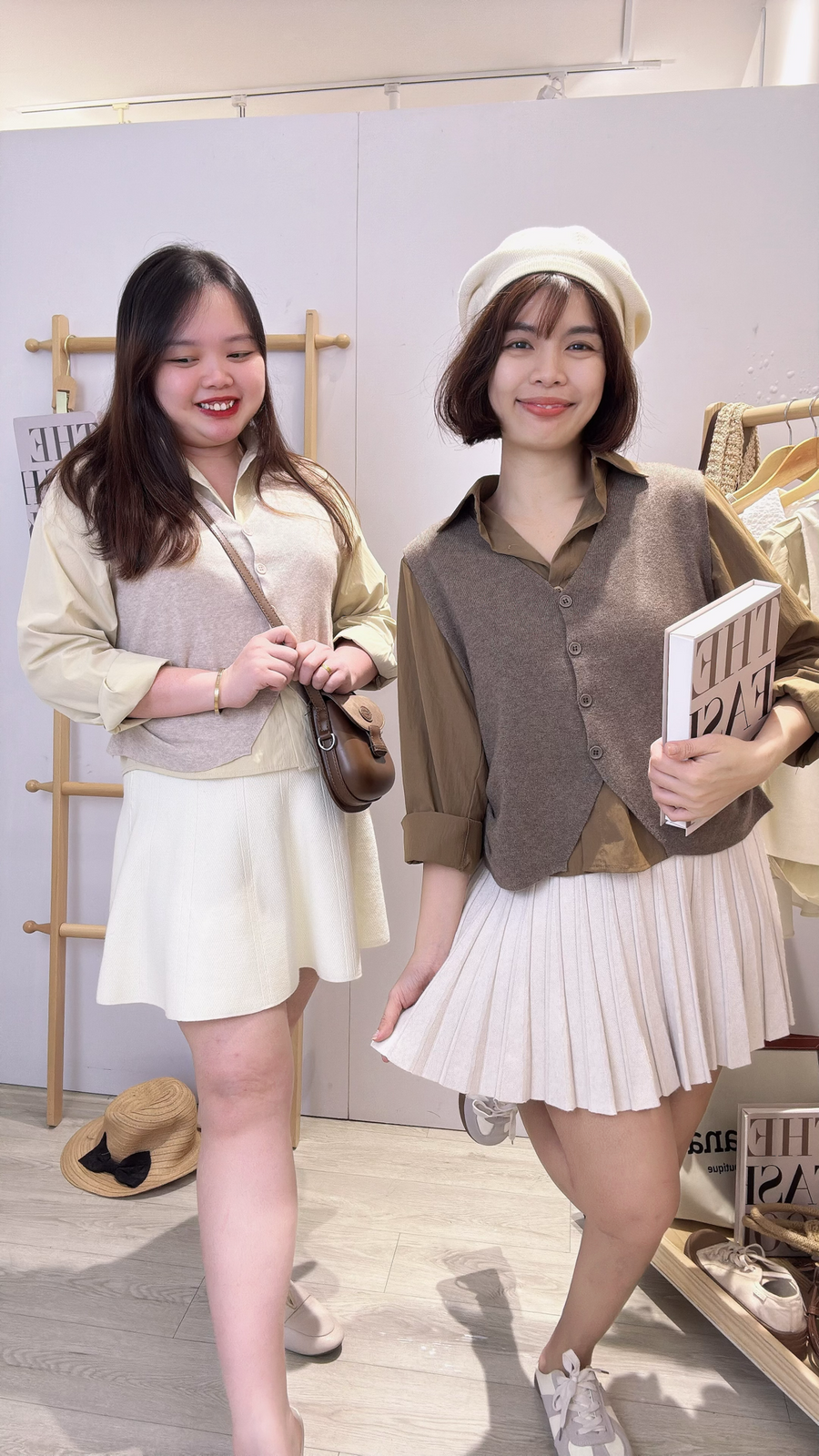 针织并接衬衫两件式上衣