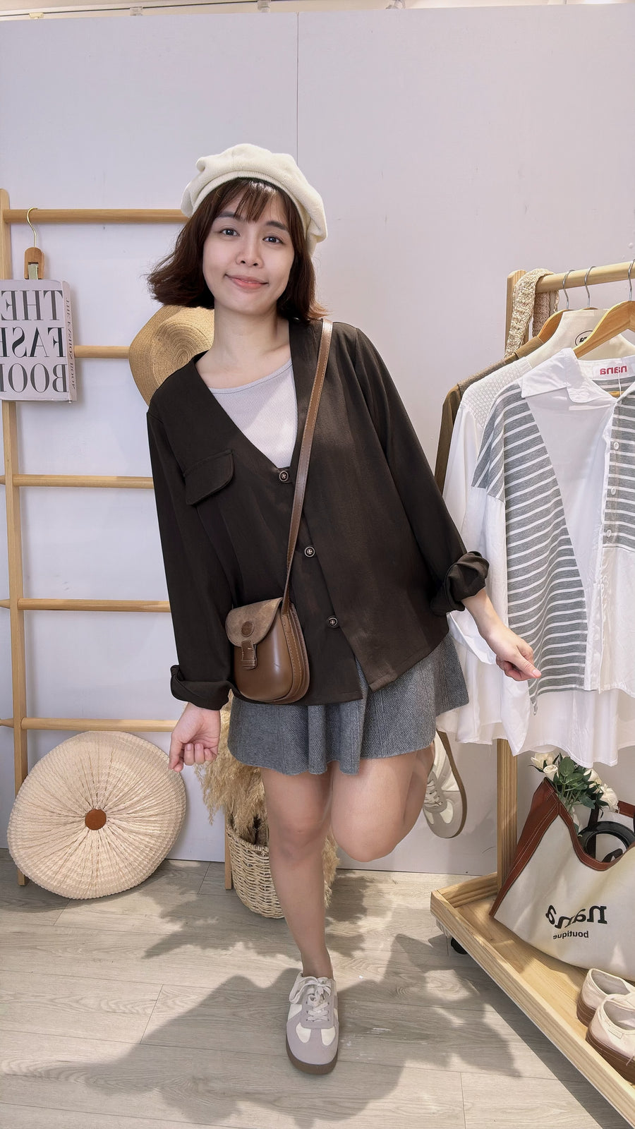 假两件式滑滑微弹西装上衣