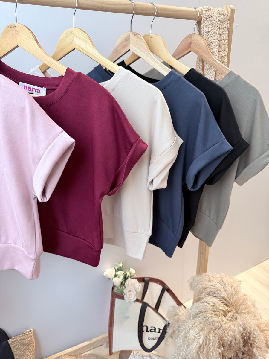 nana独家好穿太空棉短版上衣