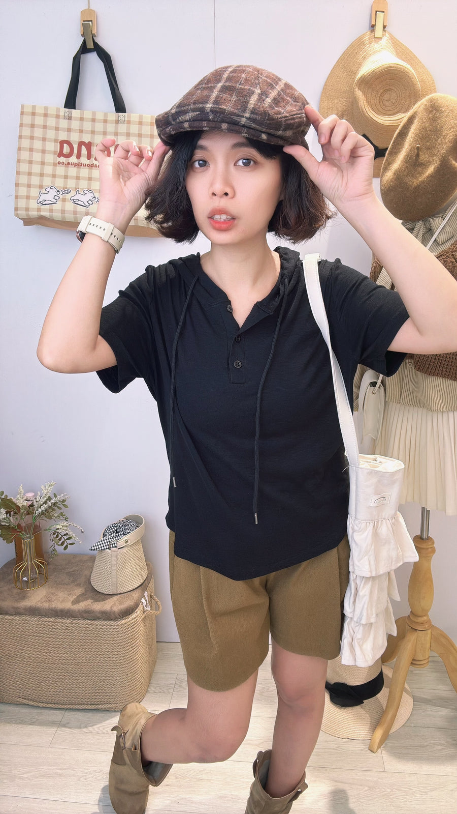 连帽好穿到薄棉上衣