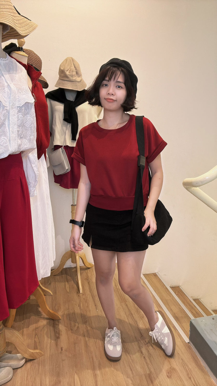 nana独家好穿太空棉短版上衣