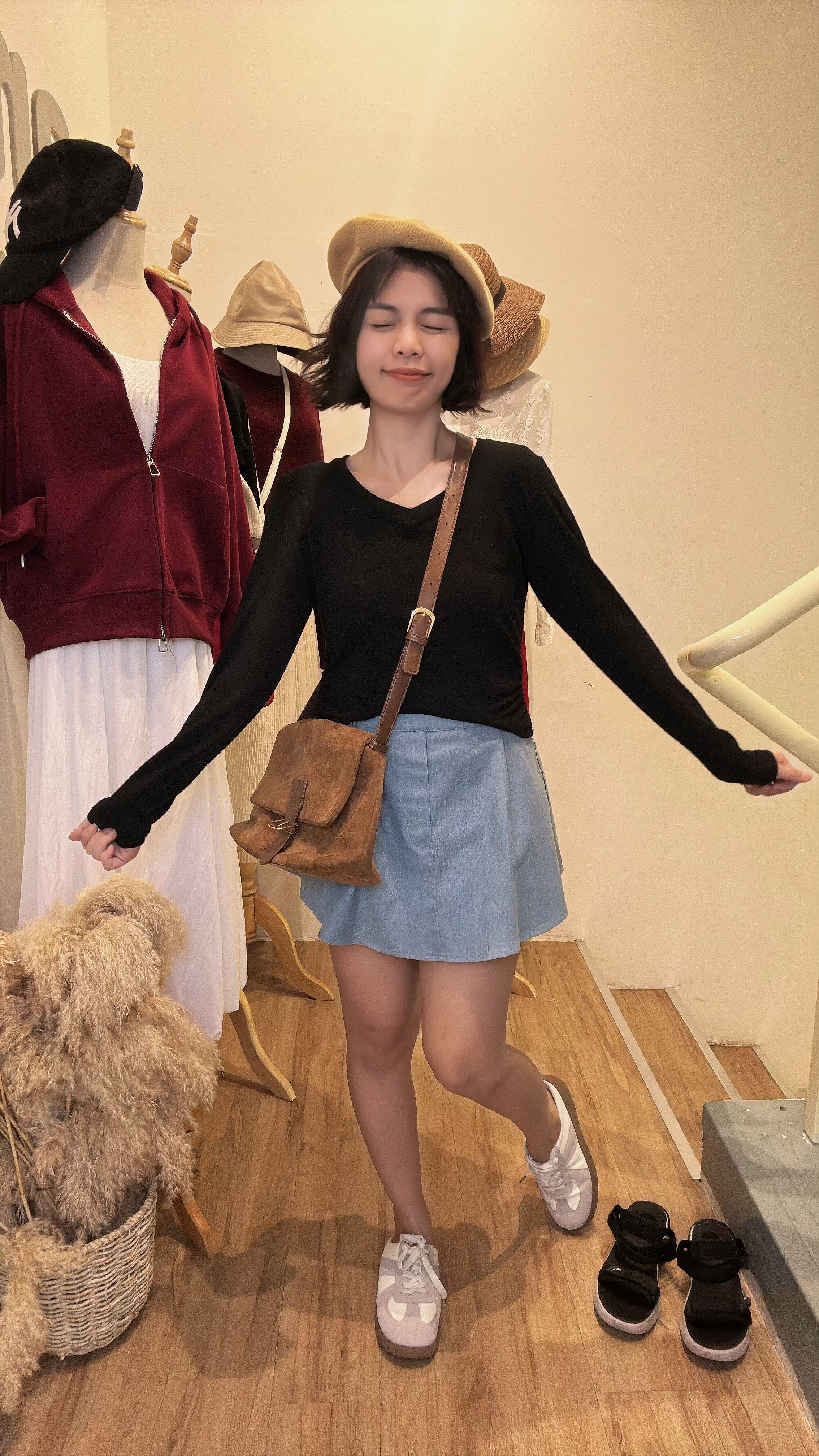 微弹亲俏皮显瘦瘦牛仔裤裙