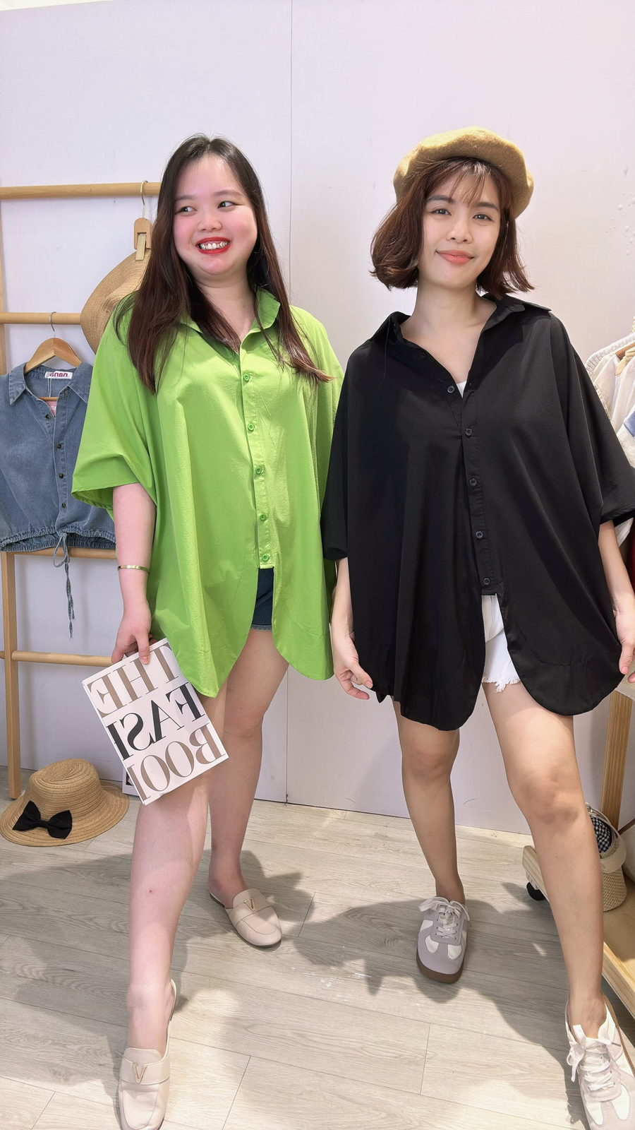 高质量滑雪纺有型超大宽松衬衫