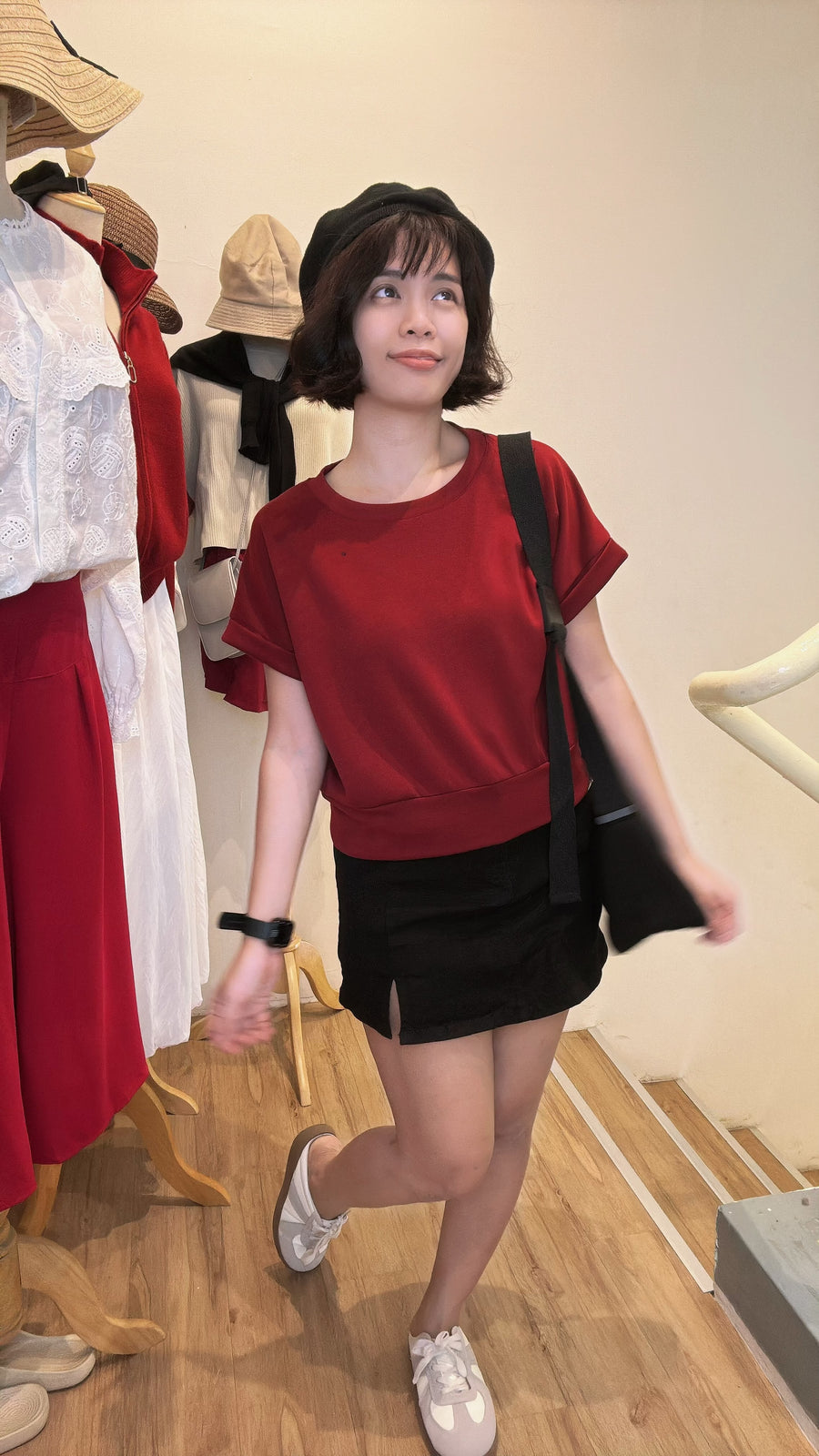 nana独家好穿太空棉短版上衣